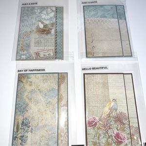 4 Handmade Greeting Cards All Occasion Just Because With Gift Card Holder & Env